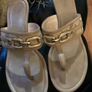 Coach wedge sandals